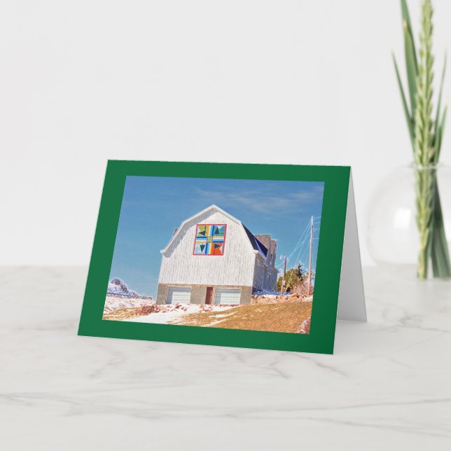 White Barn with Hex sign Card (Front)