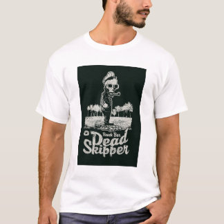 White Beach Bar Dead Skipper Graphic Tee