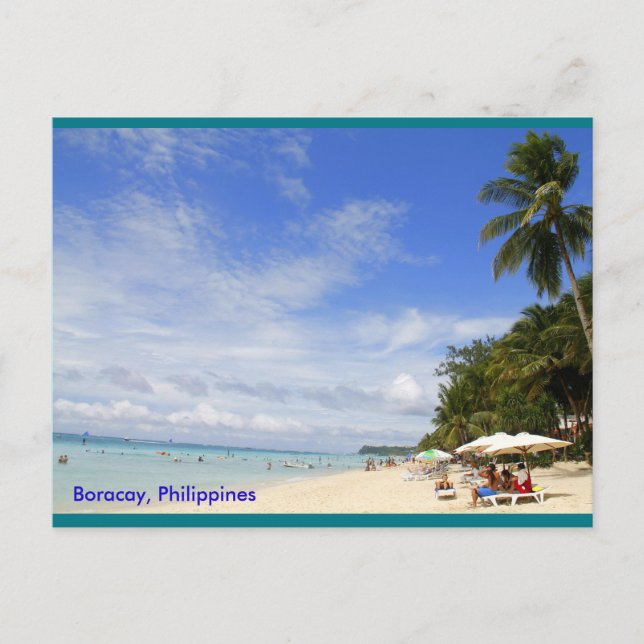 White Beach, Boracay Postcard (Front)