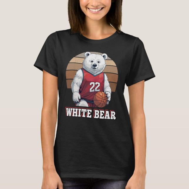 WHITE BEAR BASKETBALL T-Shirt (Front)