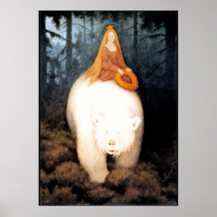 White Bear King Valemon, fine art painting Poster