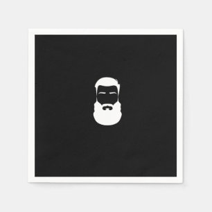 White Beard Paper Napkins