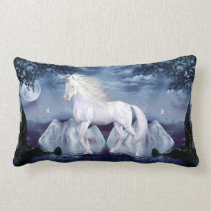 White Beauty Unicorn American MoJo Pillow