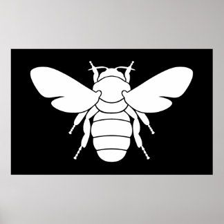 White Bee Art Print