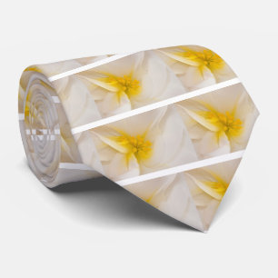 White Begonia Tie
