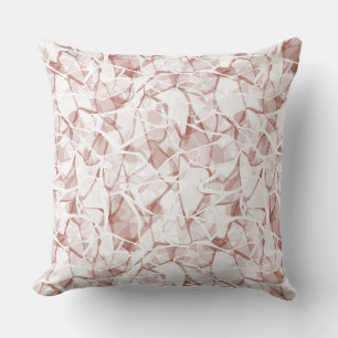 white beige abstract fashionable modern pattern cushion