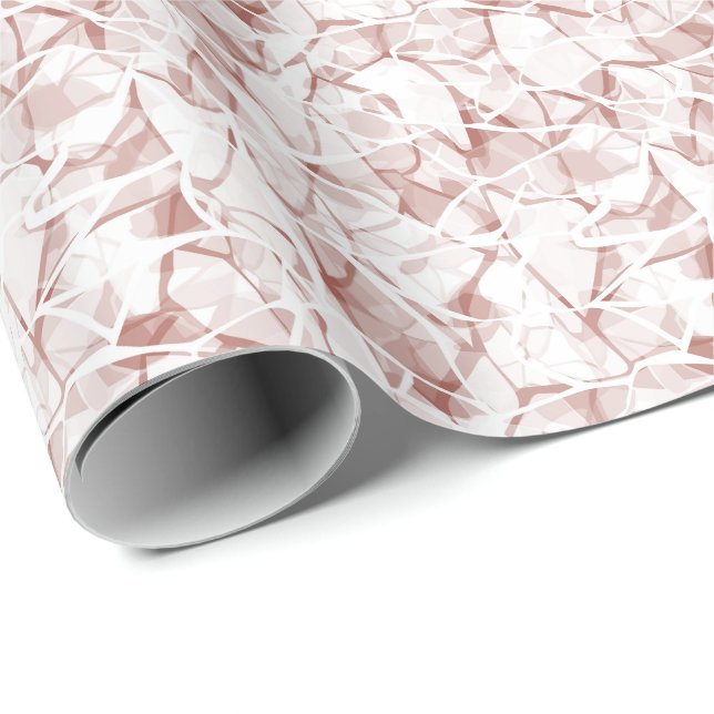 white beige abstract fashionable modern pattern    wrapping paper (Roll Corner)