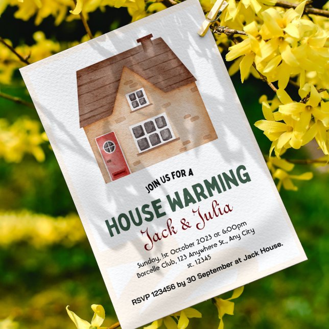 White Beige Housewarming Party Invitation (Creator Uploaded)