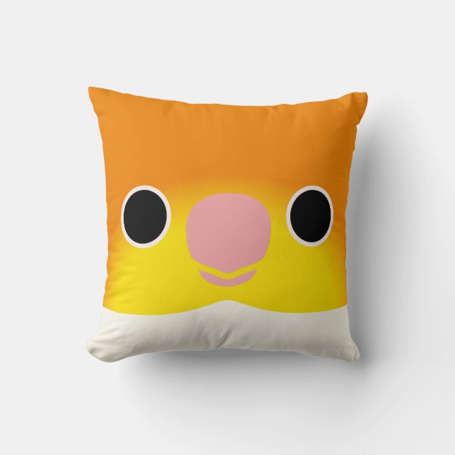 White-bellied Caique Cushion (Front)