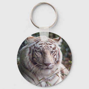 White Bengal Tiger Key Ring