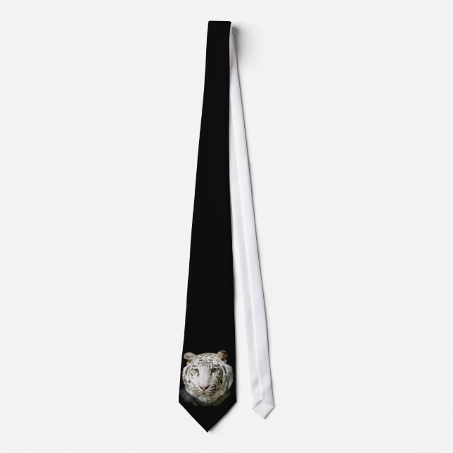 White Bengal Tiger  Tie (Front)