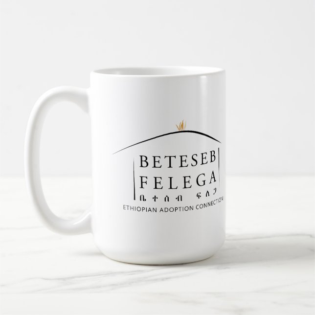 White Beteseb Felega Mug 15 oz (Left)