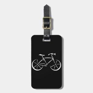 White Bicycle Luggage Tag