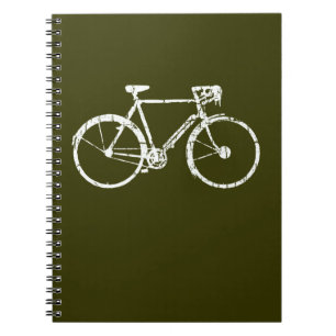 white bicycle notebook