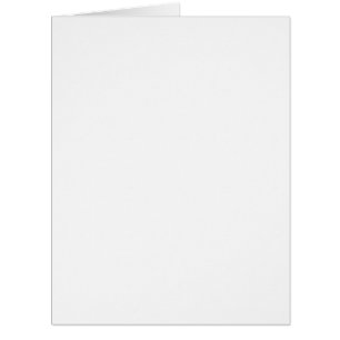 White BIG Greeting Card