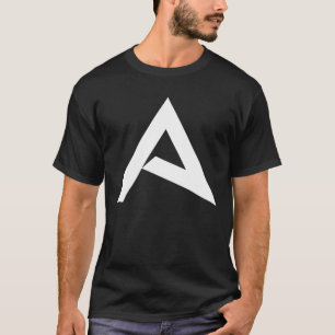 White Big Letter A Alphabet A Capital Initial Spel T-Shirt