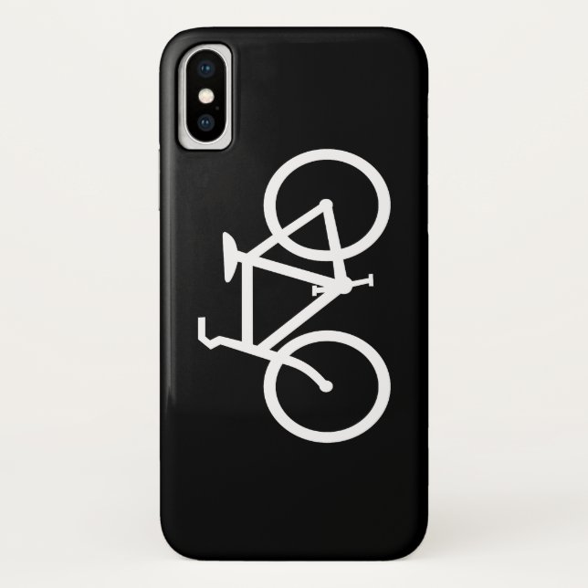 White Bike Route Case-Mate iPhone Case (Back)