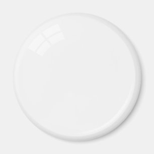 White billiard ball fridge magnet