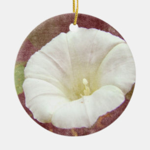 White Bindweed - The Wild Perennial Morning Glory Ceramic Tree Decoration