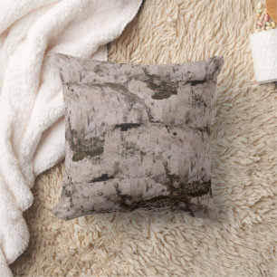 White Birch Bark Cushion