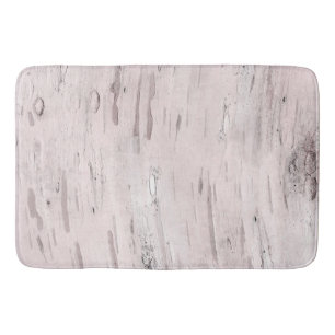White Birch Tree Wood Rustic Barn Farmhouse Chic Bath Mat