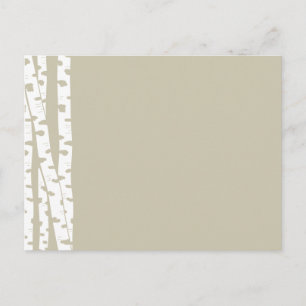 White Birch Trees Postcard