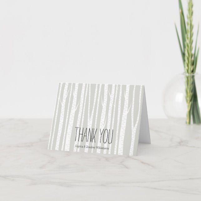 White Birch Trees Thank you (Front)