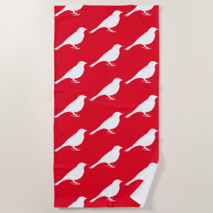 White Bird - Beach Towel