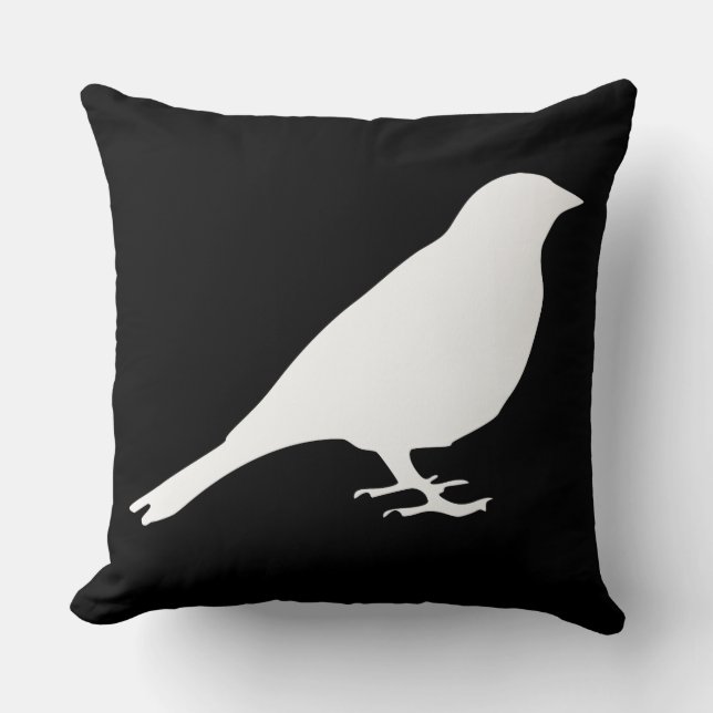 White Bird Pillow (Front)