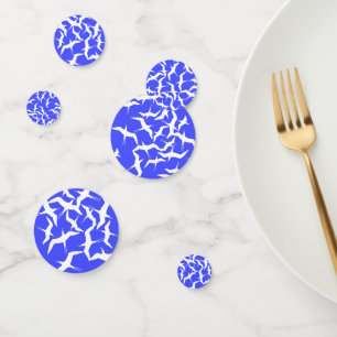 White Birds Blue Background Sea Theme Confetti