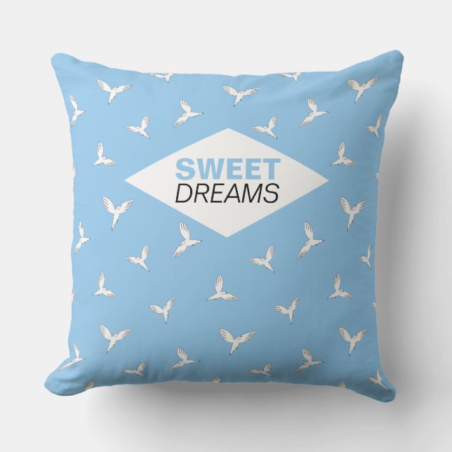 White birds. cushion (Front)