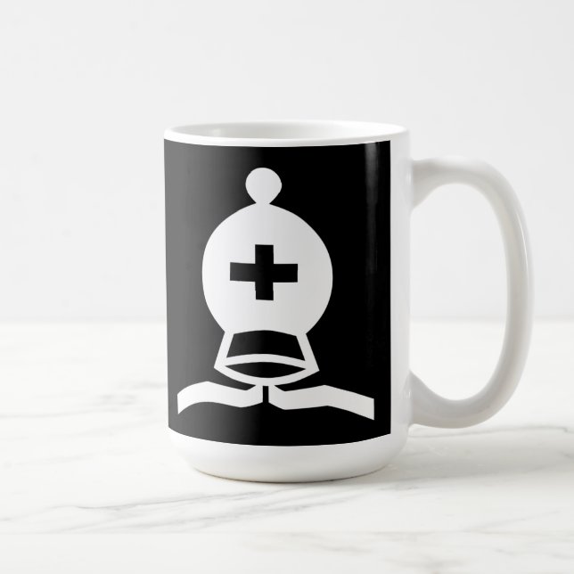 White Bishop Coffee Mug (Right)