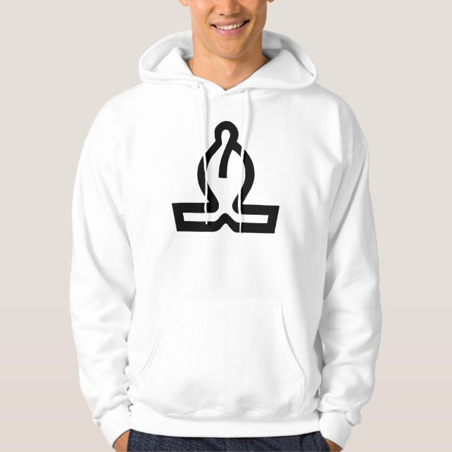 White Bishop Hoodie (Front)