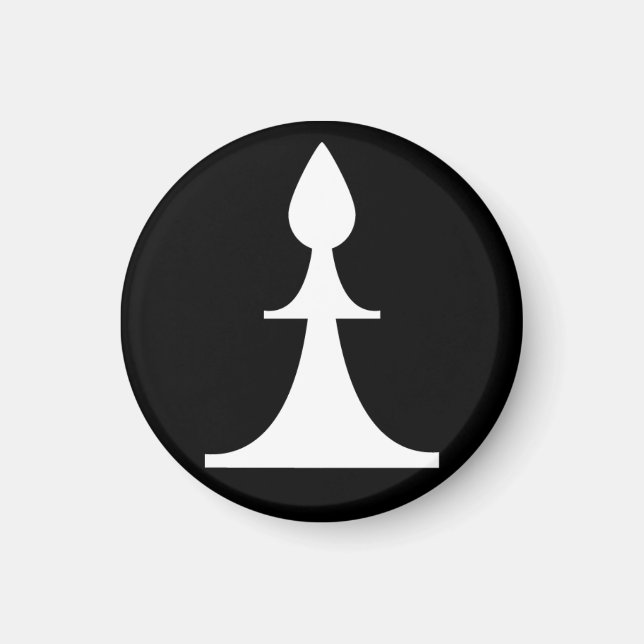white bishop (you need 2) magnet (Front)