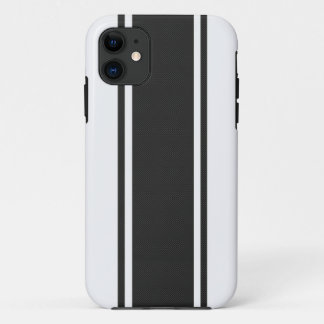 White & Black Carbon Fibre iPhone 5 Case