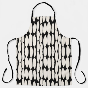 White black dot pattern. shibori circle seamless.  apron