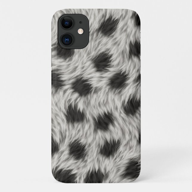 White Black Fur Fabric Texture Background-65430 Case-Mate iPhone Case (Back)