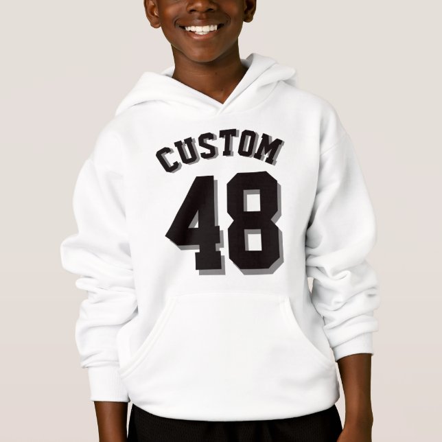 White & Black Kids | Sports Jersey (Front)