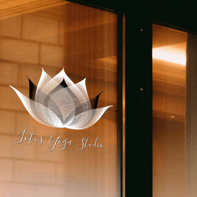 White & Black Lotus Modern Unique Yoga Studio (Creator Uploaded)