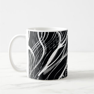White Black Marble: Abstract Vintage Coffee Mug