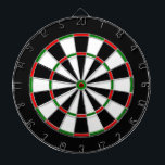 White, Black, Red and Green Metal Cage Dartboard<br><div class="desc">A White,  Black,  Red,  and Green Metal Cage Dartboard with black by the numbers will give hours of fun to your man cave. Though this can be for anyone in the family to use. Colours of red,  brown,  blue,  gold,  and more are in an array of majestic colours.</div>