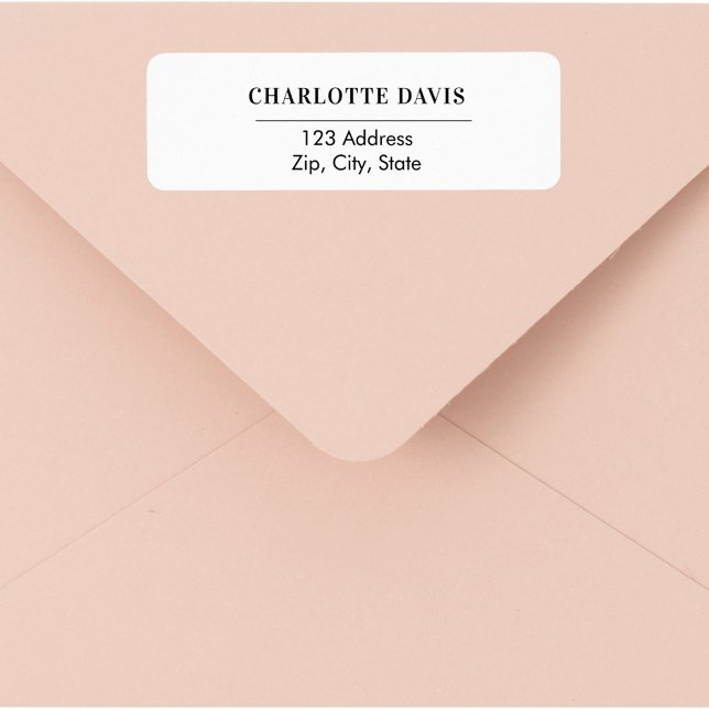 White black return address  label (Creator Uploaded)