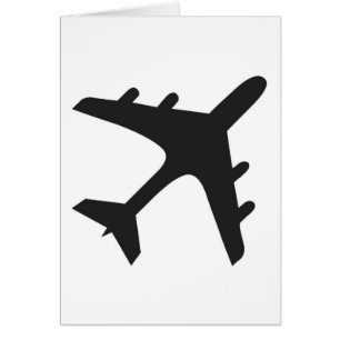 White black simple aeroplane design