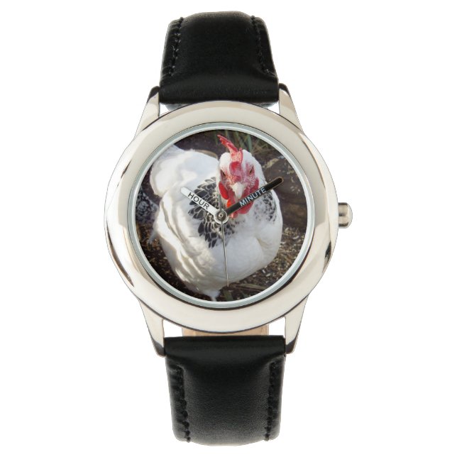 White black Sussex Chicken, Watch (Front)