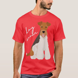 White, Black & Tan Fo Terrier Dog Mum Woman  T-Shirt