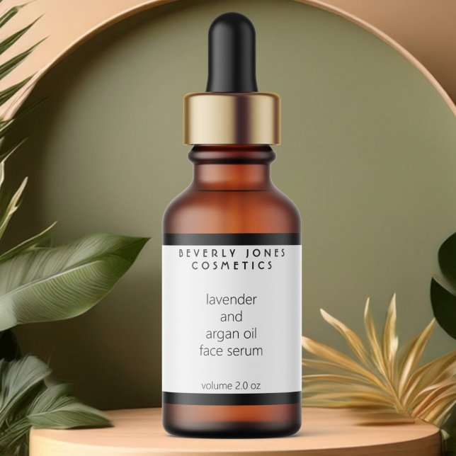 White & Black Waterproof Cosmetics Dropper Bottle (Creator Uploaded)