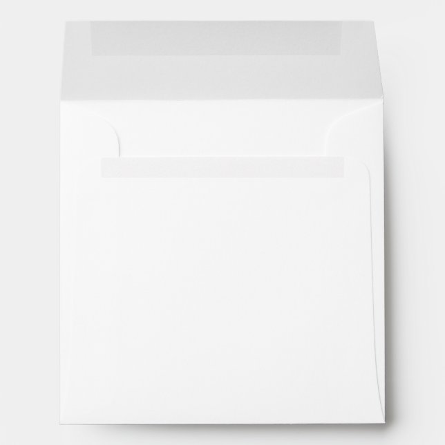 White Blank Ivory Simple Plain  Paper Envelopes (Back (Bottom))