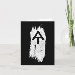 White Blaze Appalachian Trail At Hiking Graphic  Card