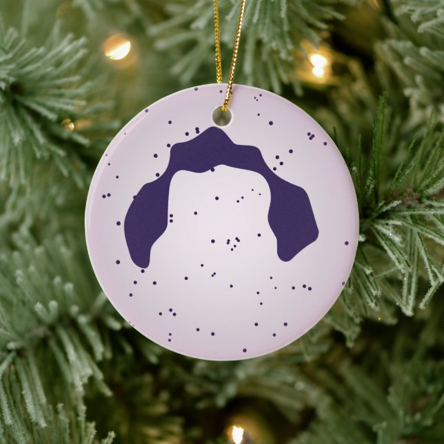 White Blood Cell Ceramic Ornament (Tree)