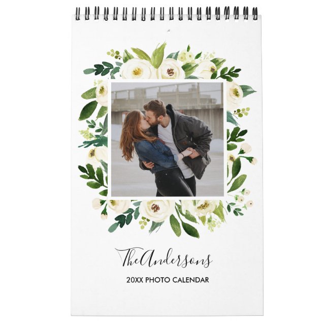 White Bloom | 37 INSTAGRAM  SQUARE PHOTO Calendar (Cover)